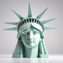 American Statue Liberty Landmark 3d Sign