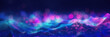 Wavy digital dots background. A fusion of science and modern technology, illustrating dynamic connections and futuristic energy in vibrant gradient colors