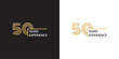 50 years experience banner