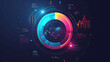 © standret - Circle chart with infographics elements. Statistic and accounting concept