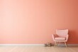 Simply captivating empty solid color background in a soft coral shade, exuding a sense of tranquility