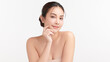 © kitthanes - Beautiful young asian woman with clean fresh skin on white background, Face care, Facial treatment, Cosmetology, beauty and spa, Asian women portrait.