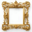 © dasha122007 - Vintage gold frame. Boho style. Monograms