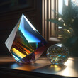 glass prism, ai-generatet