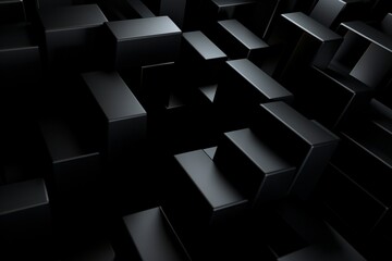 Wall Mural - Abstract 3d black background