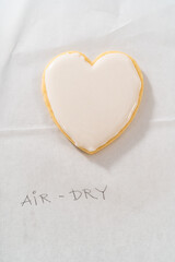 Sticker - Heart-shaped sugar cookies with royal icing