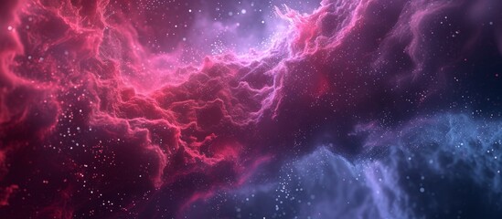 Wall Mural - dynamic abstract 3d artwork generates a captivating atmosphere in deep space, perfect for electronic