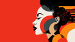 Vector illustration celebrating Black History Month through a bold and expressive design  incorporating iconic figures  cultural elements  and a visually dynamic composition that highlights the
