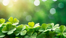 St. Patrick's Day Background With Space For Text For A Banner Or Flyer For St. Patrick's Day