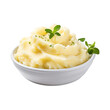 mashed potatoes isolated on white background. With clipping path. 