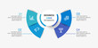 © andreyorb - Business infographic design template with 4 options, steps or processes. Can be used for workflow layout, diagram, annual report, web design