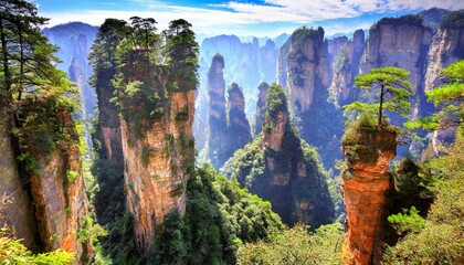 Wall Mural - zhangjiajie national forest park china