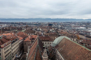 Wall Mural - views over geneva switzaland 