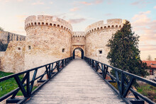 With Its Imposing Towers And Medieval Charm, Belgrade's Fortress Zindan Gates Entices Sightseers To Delve Into The City's Fascinating Past And Explore Its Ruins.