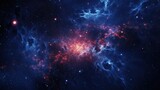 Fototapeta Kosmos - Abstract Particle Moving In The Sci-fi Space Wallpaper, Background