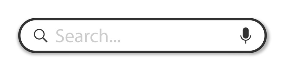 Wall Mural - search. search bar icon. search bar for ui
