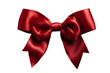 © PNG, Vector & Video - Elegant Red Ribbon with Bow Isolated on Transparent Background - High-Quality PNG Image