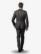 © Eduardo - business man walking, back view isolated on transparent background, png