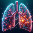 © Ahsan - 3d model of lungs affected by cancer, 4k, hd