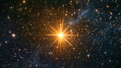 fantasy depiction of an exceptionally bright star, intended to instill hope in the universe with its