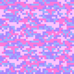 Canvas Print - Pink camouflage pattern for army. Proxy camouflage military pattern