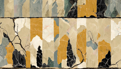 Wall Mural - A Collection of Grunge Textures and Backgrounds Inspired by Old Posters