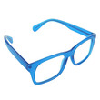 © PixeloAI - 3d summer sun Glasses with blue Frames illustration isolated on transparent background