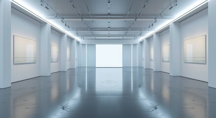  Abstract pristine corridor