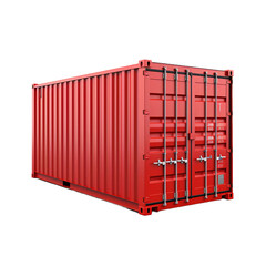 Lonely container isolated on transparent background