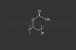 © Leonid - Polyvinyl acetate molecular skeletal chemical formula.