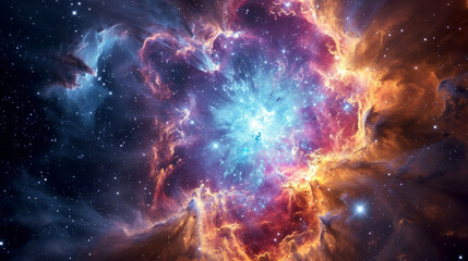 galaxy, nebula, star forming region in deep space