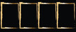 © JunnU studio - Golden grunge frames.Vector grunge backgrounds.
