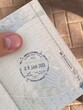 Einreisestempel von Jordanien in einem deutschen Pass