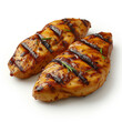 © Auttapon - Grilled chicken with herb isolated on white background, Isolate object - Generative AI
