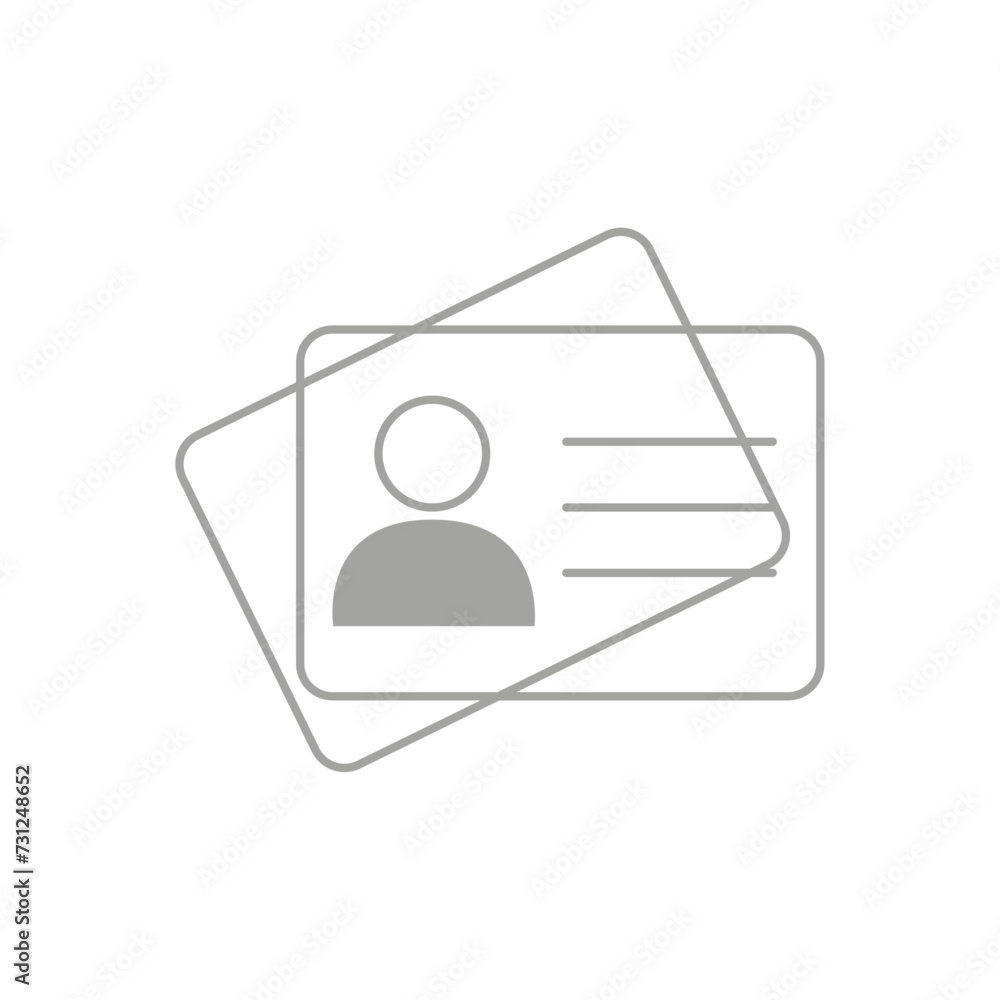 Vector flat illustration in grayscale. Avatar, user profile, person icon, gender neutral silhouette, profile picture. Suitable for social media profiles, icons, screensavers and as a template.