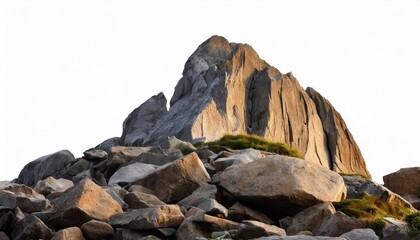 Wall Mural - rock isolated on white background