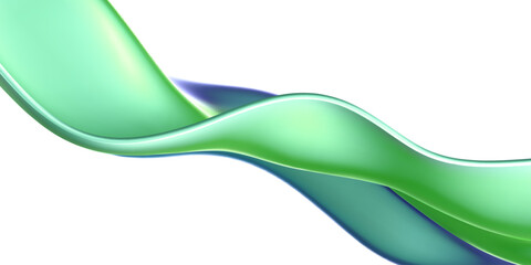 Wall Mural - 3d holographic liquid wave, iridescent chrome fluid silk fabric isolated on light background. Render of neon metal ribbon with rainbow gradient effect flying in motion. 3d vector geometric background.