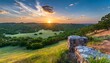 sunrise in the hill country of texas