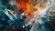 Colorful Abstract Crystal Digital Artwork Background