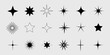 © Bulgakova Kristina - Set of star shapes. Retro futuristic sparkle icons collection. Vector set of Y2K style.