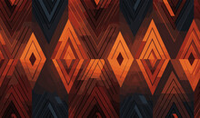 Tribal Background Abstract Geometric Shape Pattern, Yombe Art Vector Wallpaper Seamless Illustration