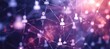 © SKIMP Art - people silhouettes forming network connected on a purple background Generative AI
