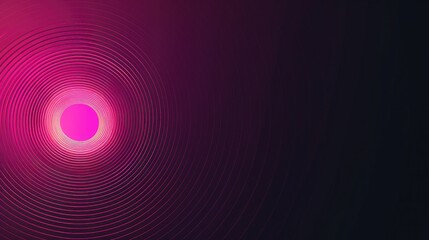 Wall Mural - Pink gradient radial blackground, blank space for text.