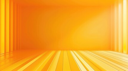 Wall Mural - Yellow Gradient abstract background. Orange spread of lines background. Yellow empty room studio gradient used for background and display your product