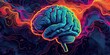 © Brian - Psychedelic brain concept depicting  colorful creative thinking and hallucinations during a meditative state