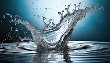 Water Splash On Transparent Background Isolated Png Generated With