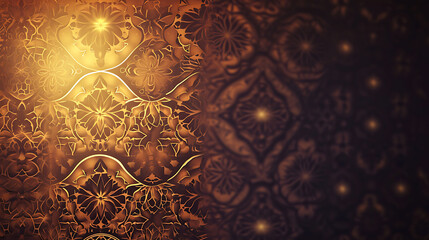 Wall Mural - Islamic background, Traditional lantern light lamp Islamic Decoration concept image