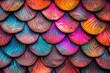 © PinkiePie - colorful metal texture snake scales