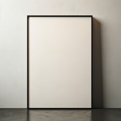 Wall Mural - blank frame in Ivory backdrop with Ivory wall