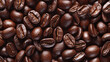 An enchanting seamless pattern featuring a mesmerizing arrangement of rich espresso coffee beans, evoking the irresistible aroma and cozy ambiance of your favorite local coffee shop. Perfect